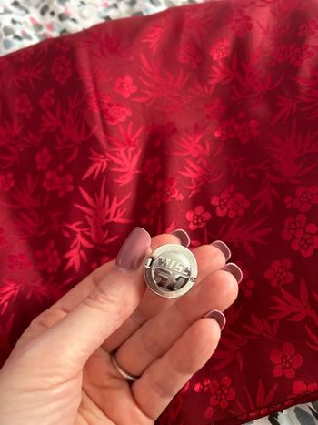 Bague boule avec photo et miroir Miss60