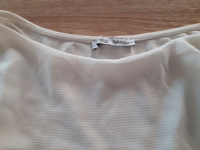 Haut blanc Zara 10 ans - photo numéro 3
