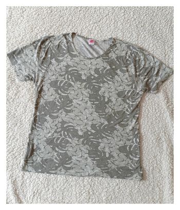 T-shirt Doretennis gris chiné motif militaire cute garçon -