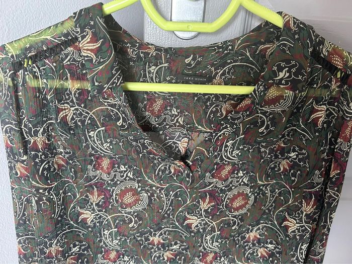 Chemisier IKKS vert T. 38 - photo numéro 3