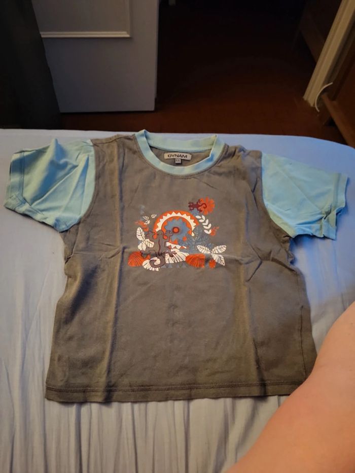 T shirt dynam motif lézards