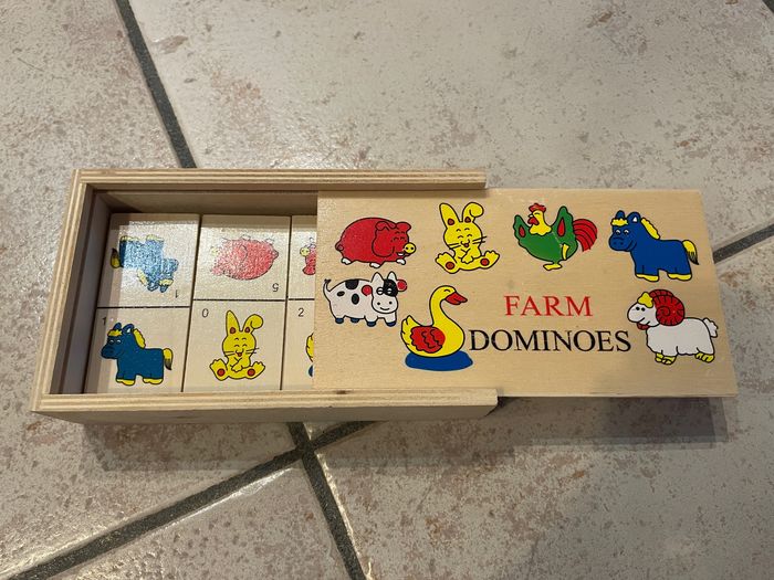 Dominos enfant animaux de la ferme - photo numéro 4