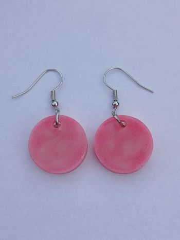 Boucles d'oreilles roses