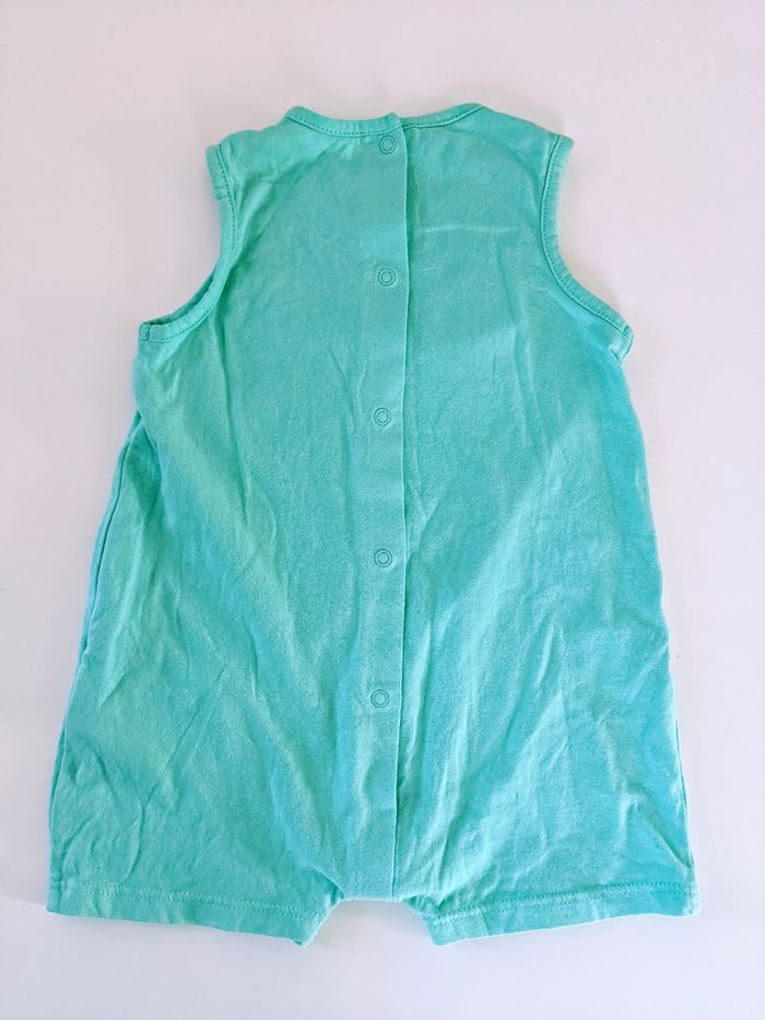 Combishort combicourt barboteuse salopette vert 12 mois 74 cm Vertbaudet - photo numéro 4