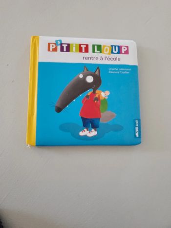 Livre p'ti loup rentre à l ecole
