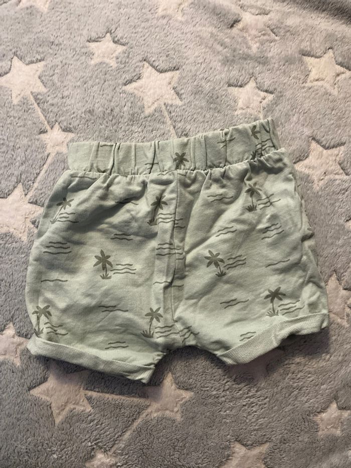Short motif palmier vert d’eau