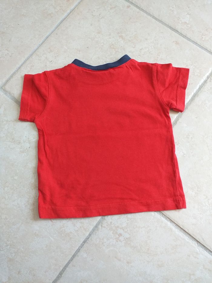Tshirt manches courtes rouge 12 mois - photo numéro 2
