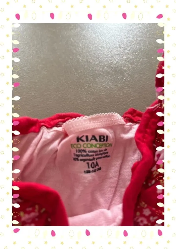 T-shirt taille 10 ans rose enfant fille kiabi - photo numéro 4
