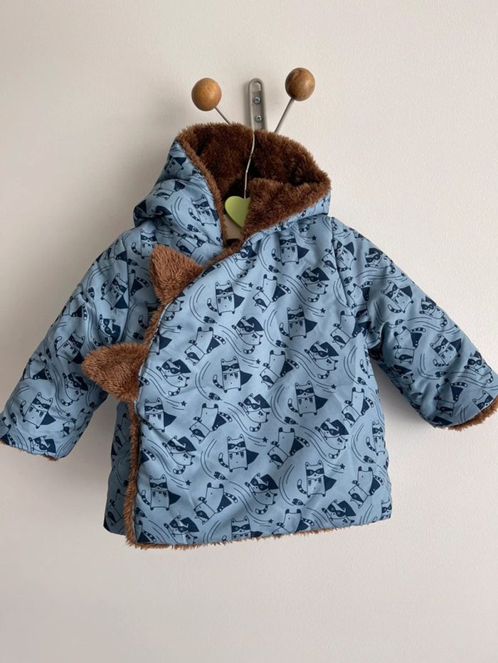 Veste réversible bébé taille 9 mois - photo numéro 3