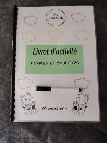 Livret d'activité formes et couleurs 18 mois et plus