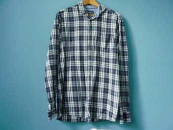 Chemise carreaux Signal homme L 42 manches longues noir blanc TBE