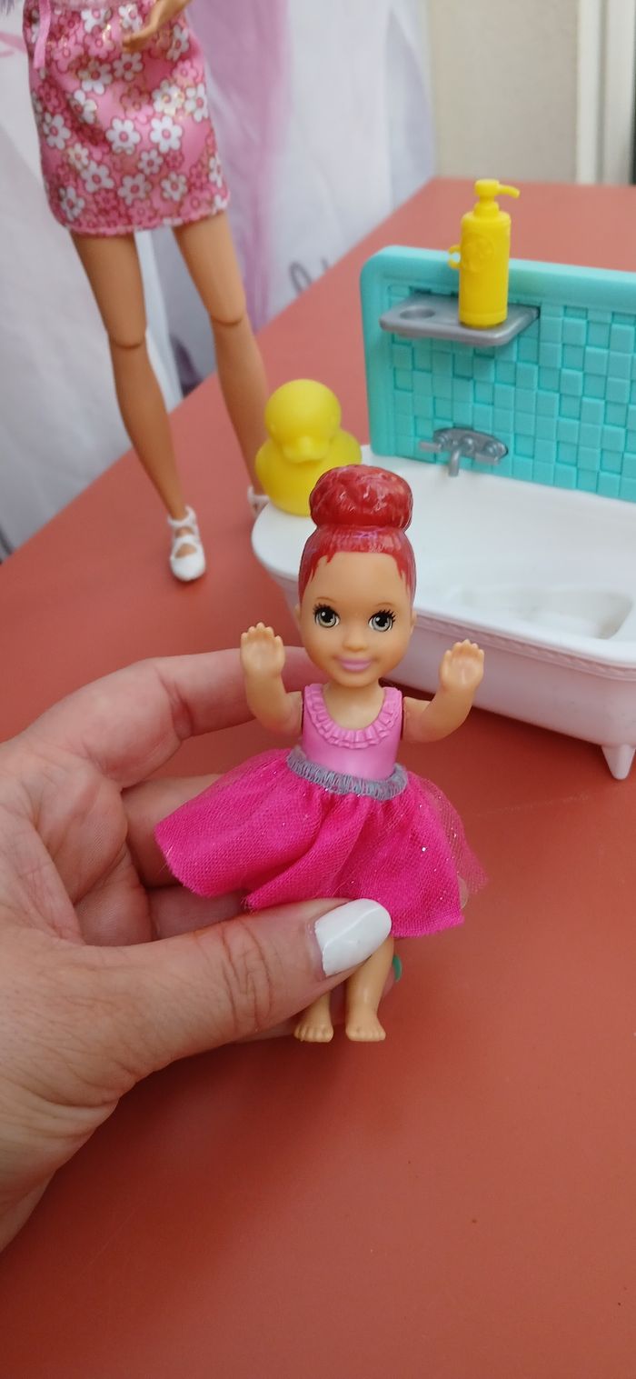 Barbie skipper avec baignoire - photo numéro 6