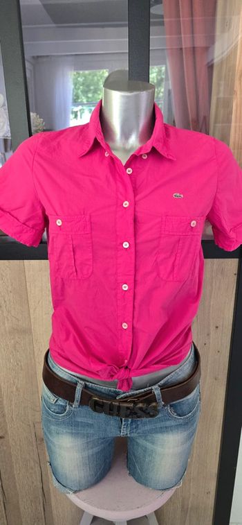 Chemisette Lacoste rose femme  Taille 38