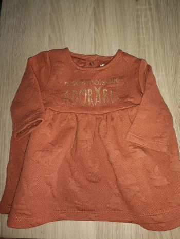 Robe manches longues gémo 3 mois