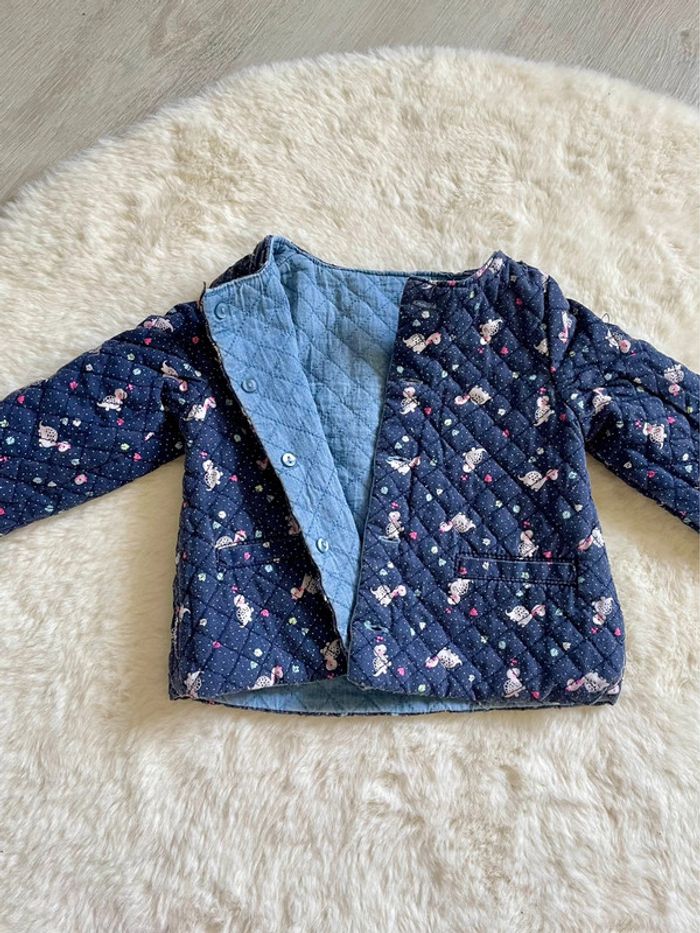 Veste matelassée réversible DPAM 12 mois - 74 cm - photo numéro 2