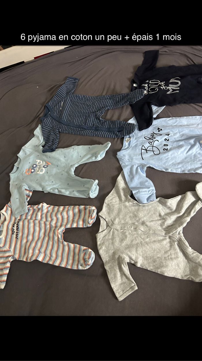 13 pyjama en coton 1 mois - photo numéro 2