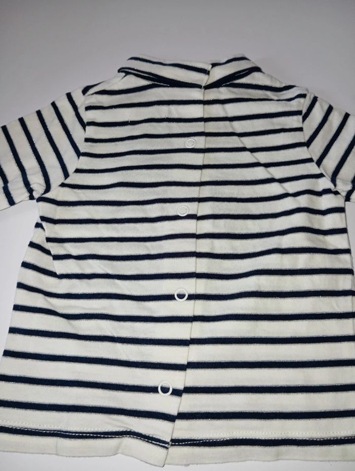 T-shirt à manches longues Lulu castagnette 6 mois - photo numéro 3