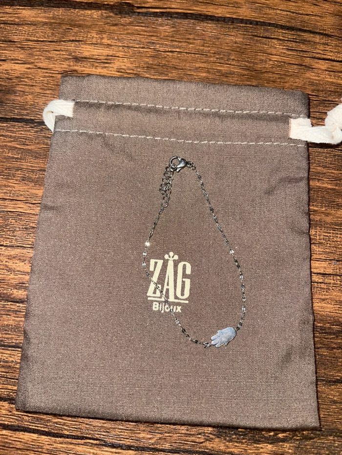 Bracelet Zag main de fatma argent - photo numéro 2