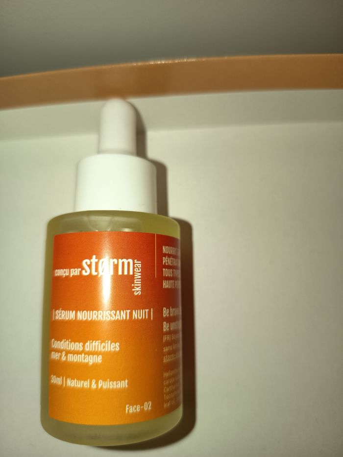 Sérum nourrissant nuit bio vegan, Storm skinwear, NEUF - photo numéro 2