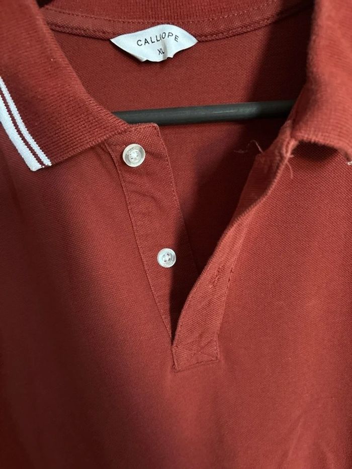 Polo Calliope taglia XL bordeaux - photo numéro 2