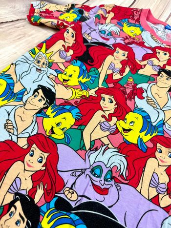 T-shirt Disney vintage - Tokyo Disneyland - la petite sirène all over print