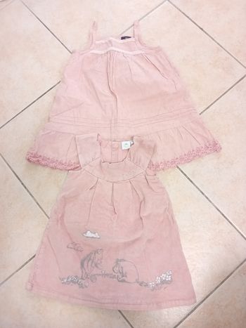2 robes rose 18 mois