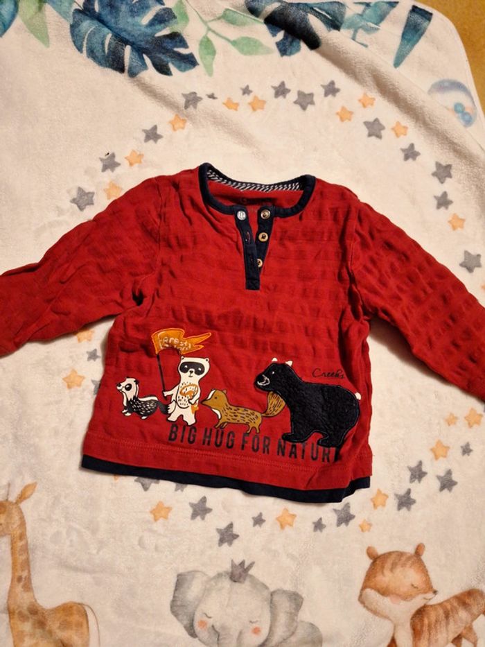 Tee-shirt Creeks rouge - photo numéro 2