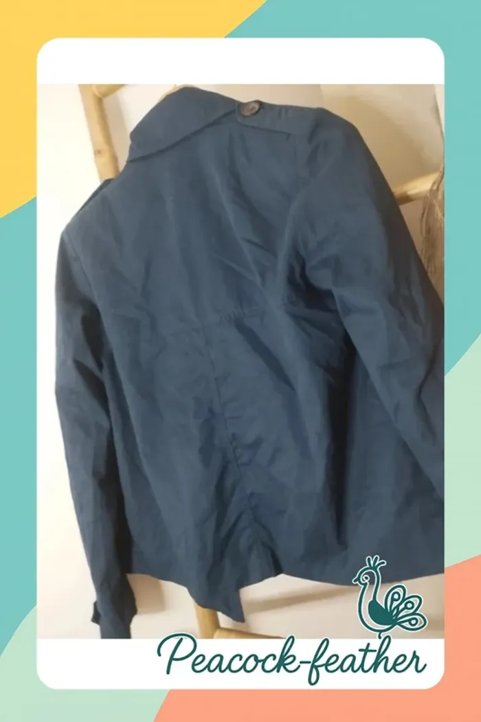 Veste caban bleue Pimkie 38 - photo numéro 11