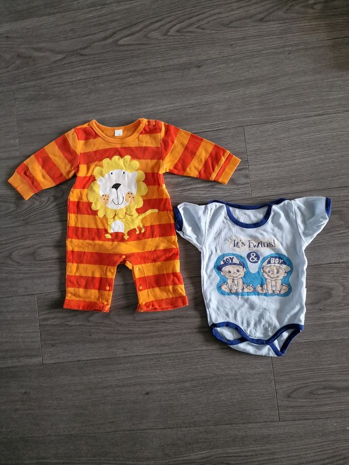 Lot de combishorts et body pour garçon