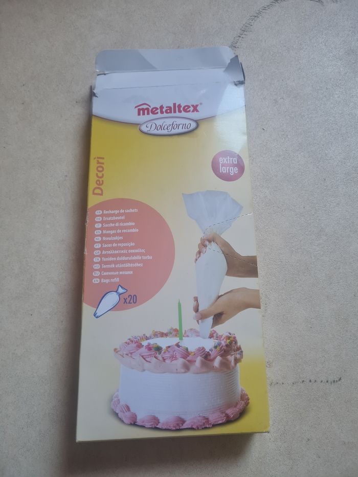 Recharge sachet pâtisserie