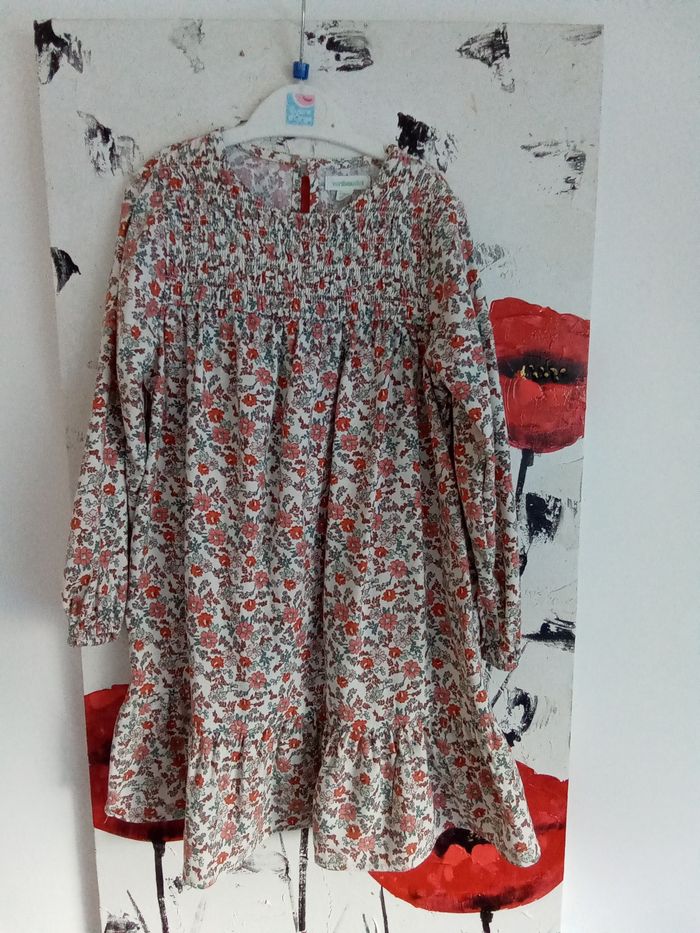 Robe fleurie manches longues Vertbaudet taille 5 ans
