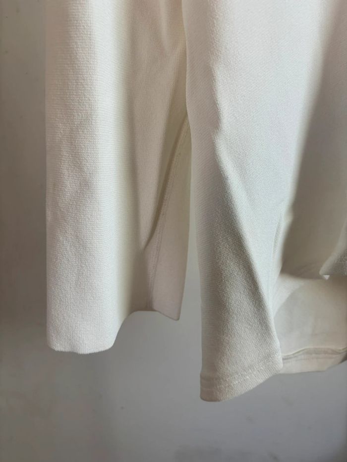 T-shirt en col V Claudius taille L/Xl blanc vintage - photo numéro 6