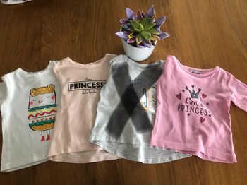 Lot de 4 tee-shirt manches longues 9 mois