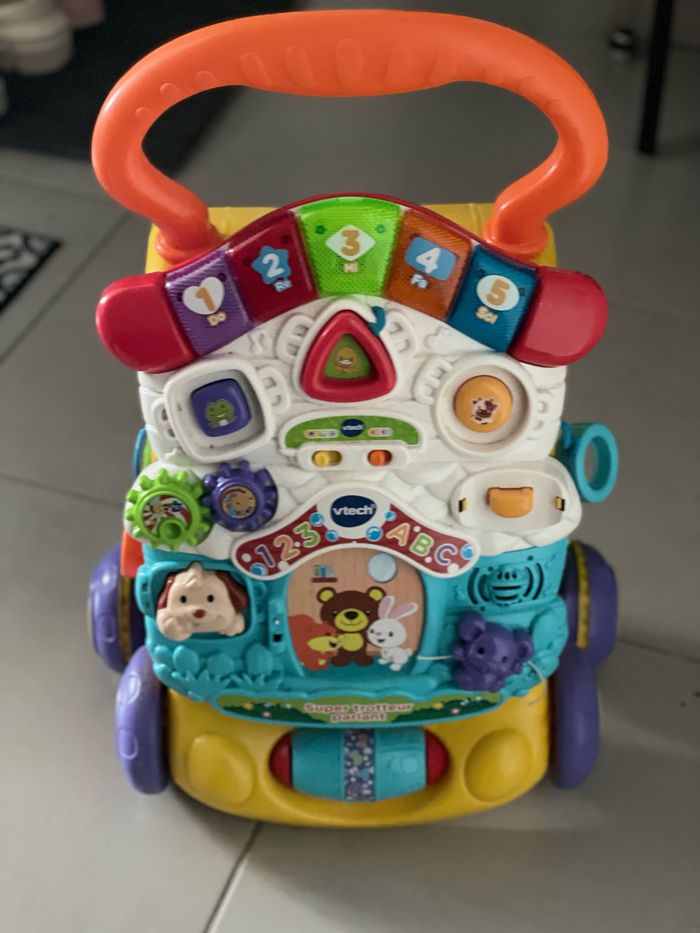 Trotteur Parlant 2 En 1 Multicolore