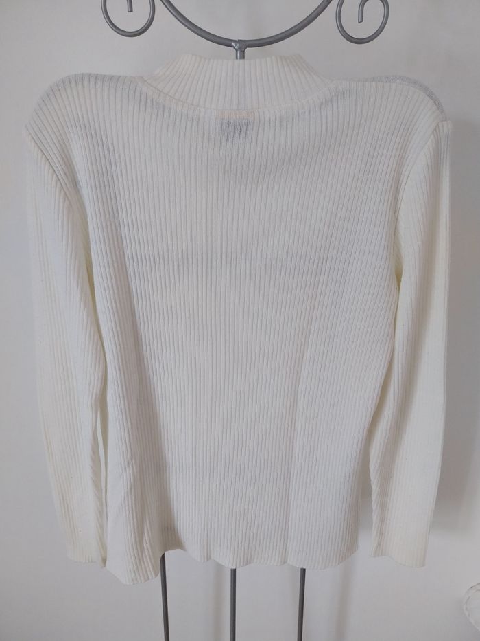 Pull chaussette crème - T.38/40 - photo numéro 3