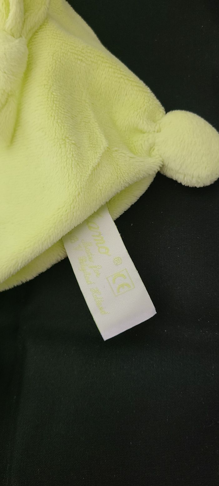 Doudou Plat Lutin Peluche TIAMO COLLECTION Vert Pomme - photo numéro 3