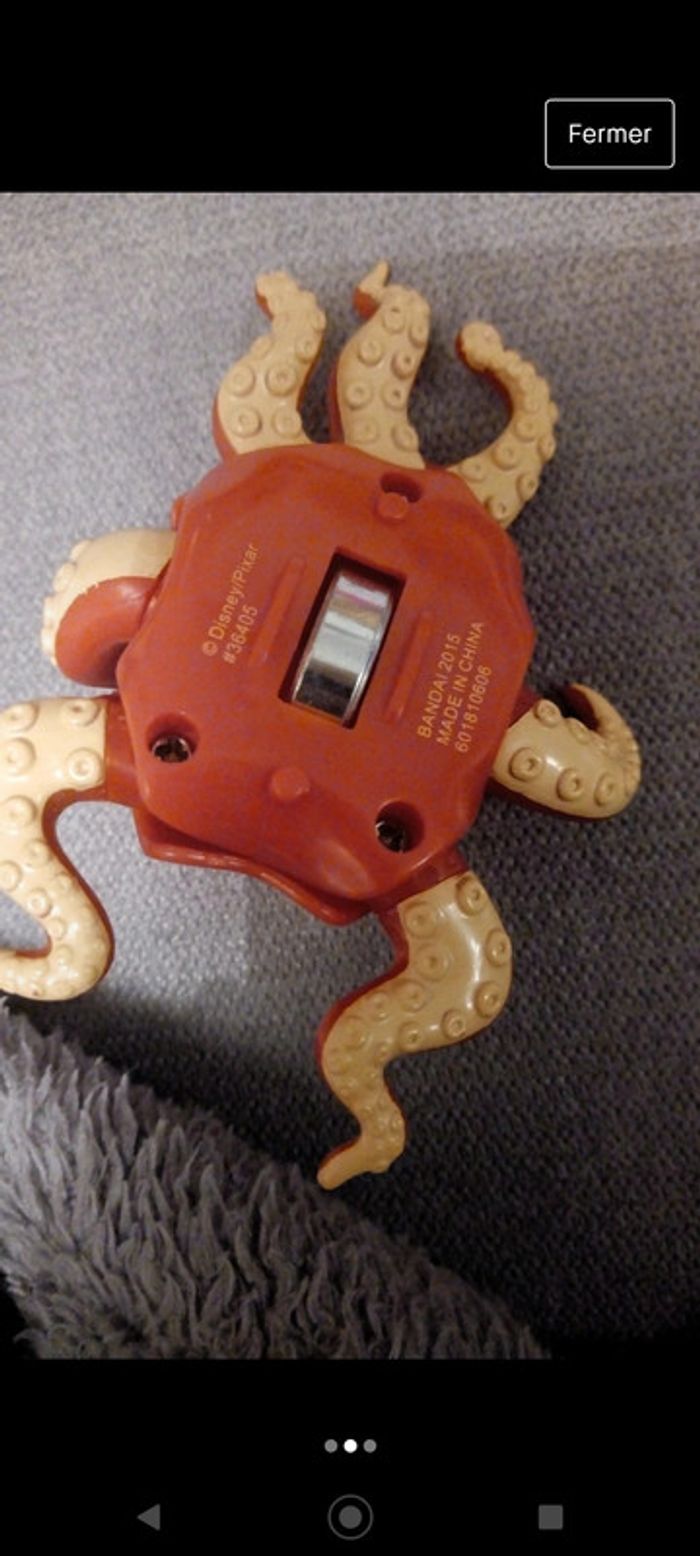 Figurine à roulettes pieuvre, poulpe Le monde de Dory - photo numéro 2