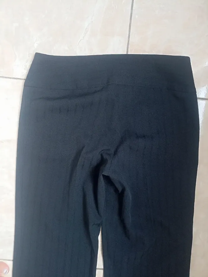 Pantalon évasé noir femme en tissus Taille 1 - photo numéro 5