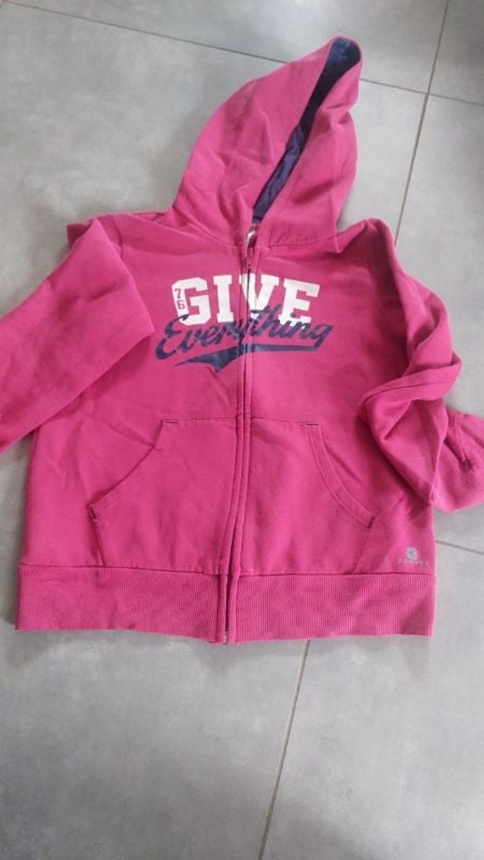 Sweat zippé fille