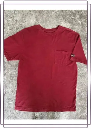T shirt bordeaux homme Dickes taille L T-shirt Maglietta uomo Herren-T-Shirt