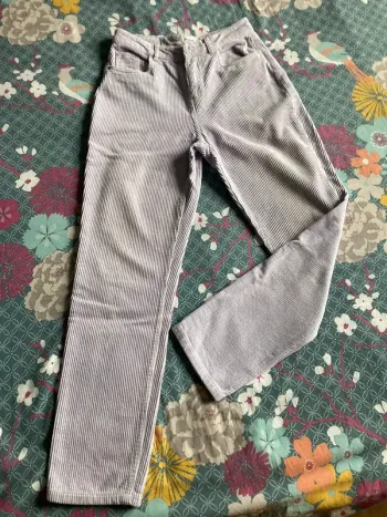 Pantalon Velour mauve Bizzbee