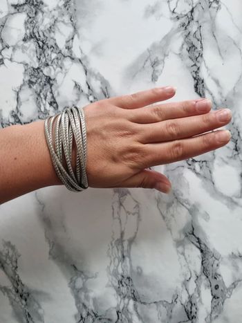 Bracelet relié argent