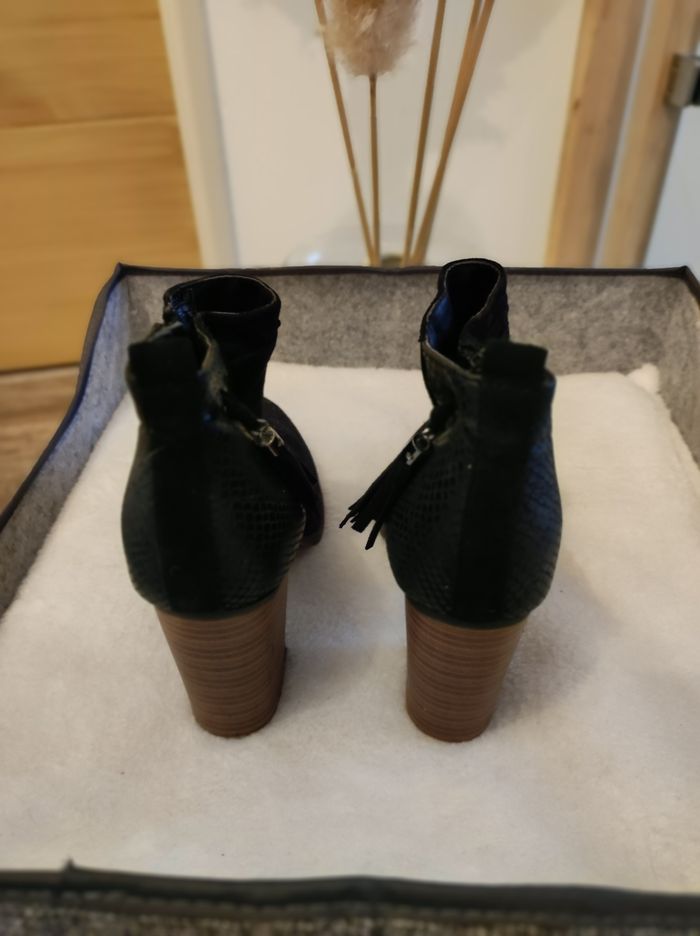 Bottines noires cache cache - photo numéro 4
