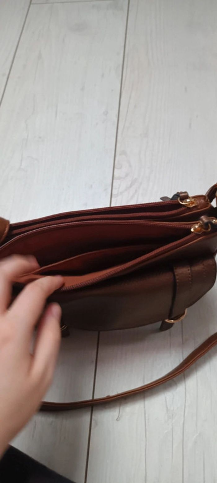 Sac bandoulière marron - photo numéro 3