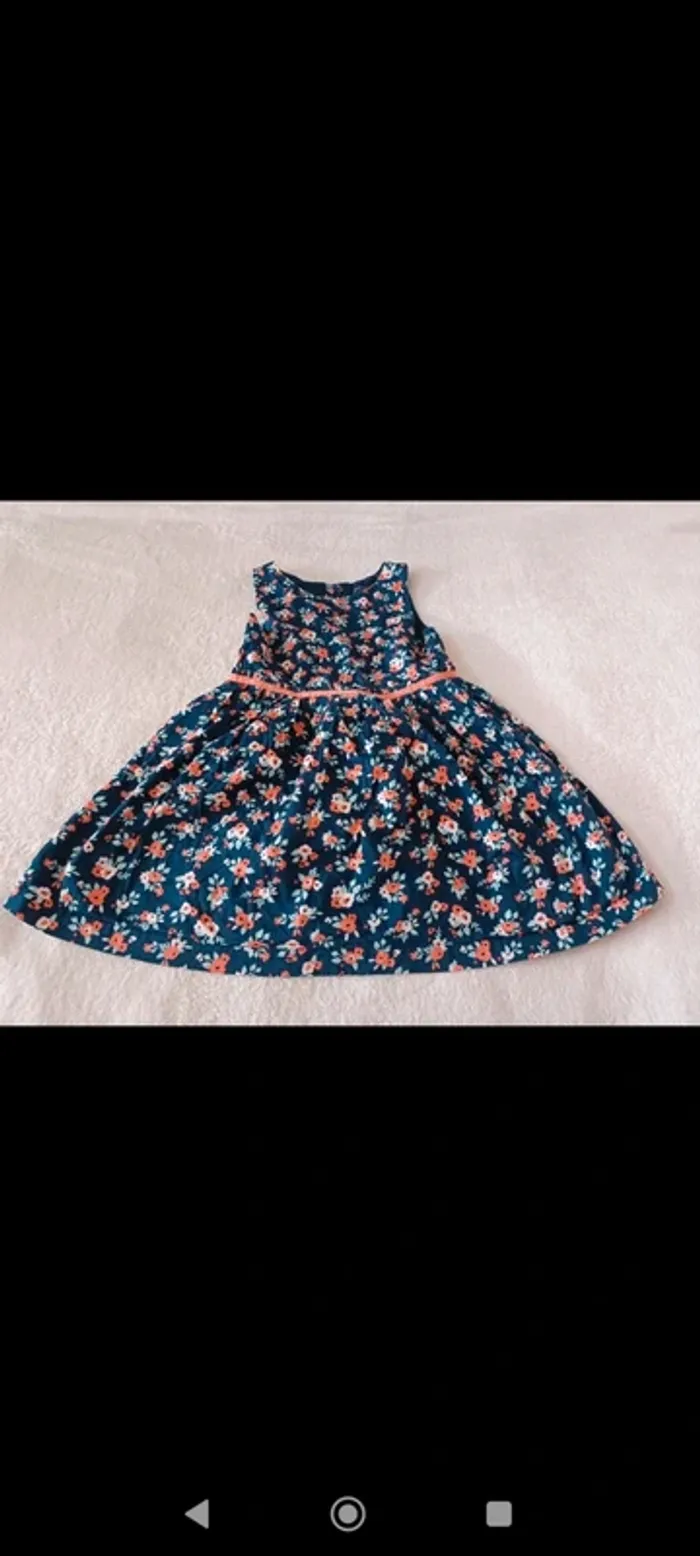 Robe fleurie sergent major 8 ans