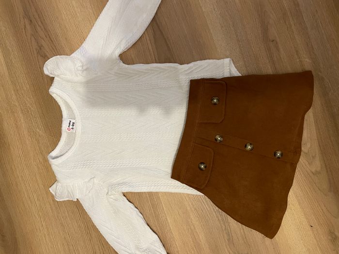 Ensemble blanc et camel - photo numéro 2