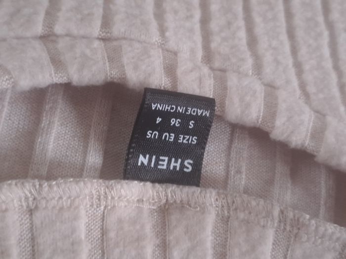 Robe pull léger Beige Shein Taille S - photo numéro 5