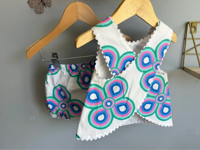 Ensemble top + short Jacadi fille 24 mois Tbe - photo numéro 5