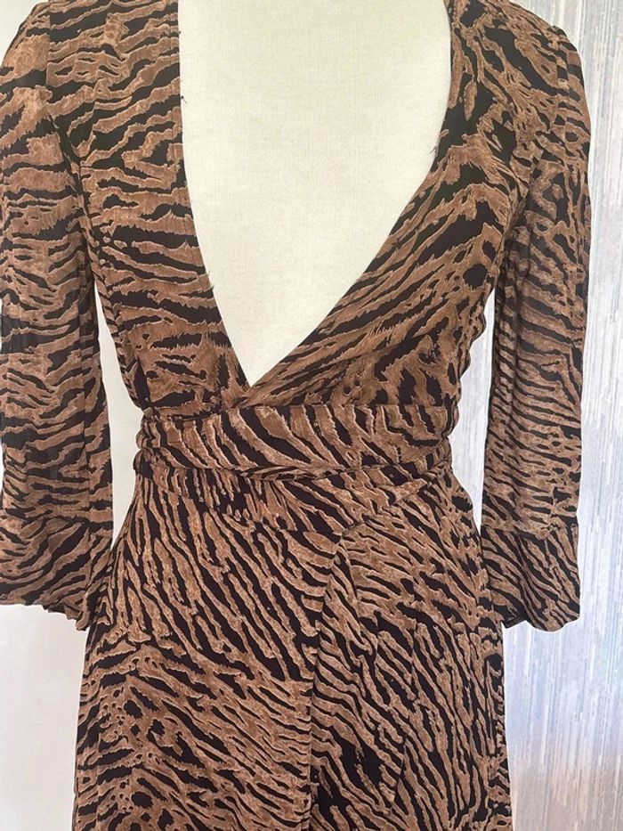 Robe taille 36 motif léopard marque ganni - photo numéro 2