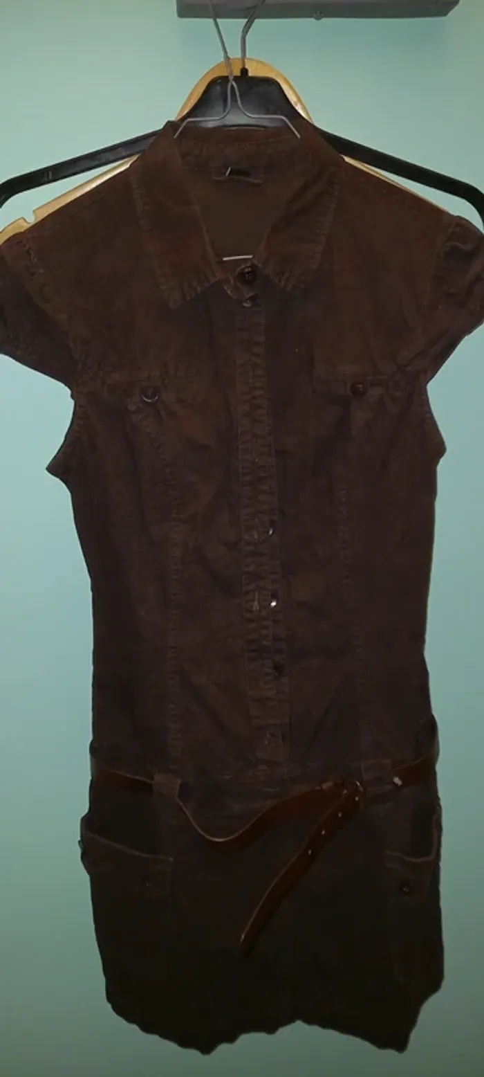 Robe velours côtelé